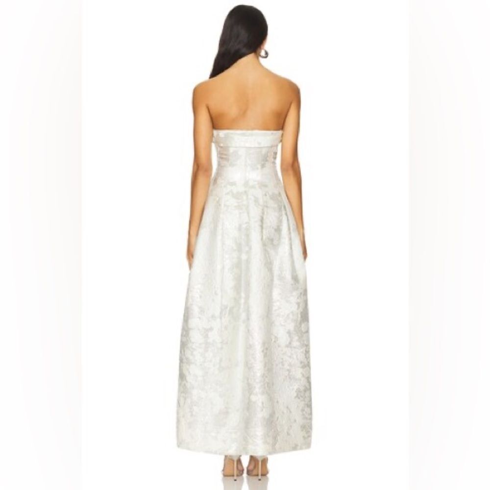 Simkhai Octavia Strapless Metallic Brocade Gown, NWT, Size 0-2 - Picture 6 of 15